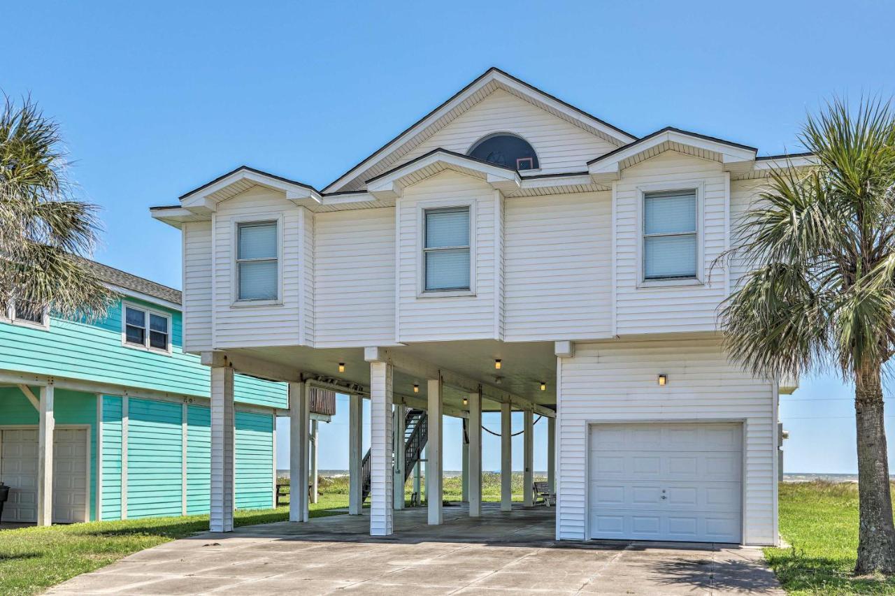 Oceanfront Galveston Home - Walk To Beach! Luaran gambar