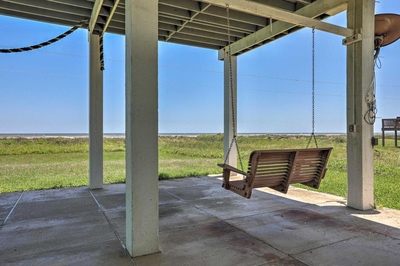 Oceanfront Galveston Home - Walk To Beach! Luaran gambar