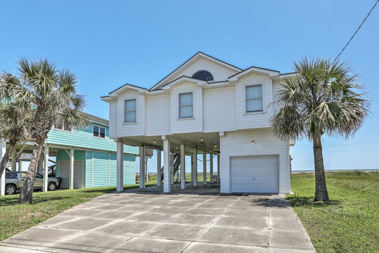 Oceanfront Galveston Home - Walk To Beach! Luaran gambar